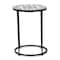 Baxton Studio Kaden Modern & Contemporary Multi-Colored Glass and Black Metal Outdoor Side Table 206-12125 - alternate 5